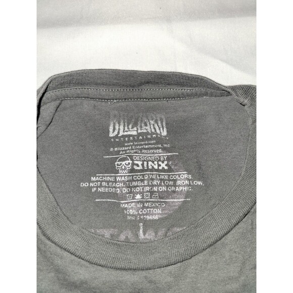 Blizzard Overwatch Shirt Mens Large Distressed Gray With Characters - Picture 4 of 8
